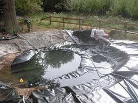 test pond liner