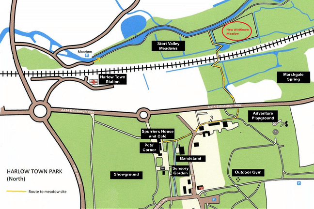 map of Town Park